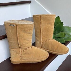 Bear Paw leather boots sheepskin women's size 8